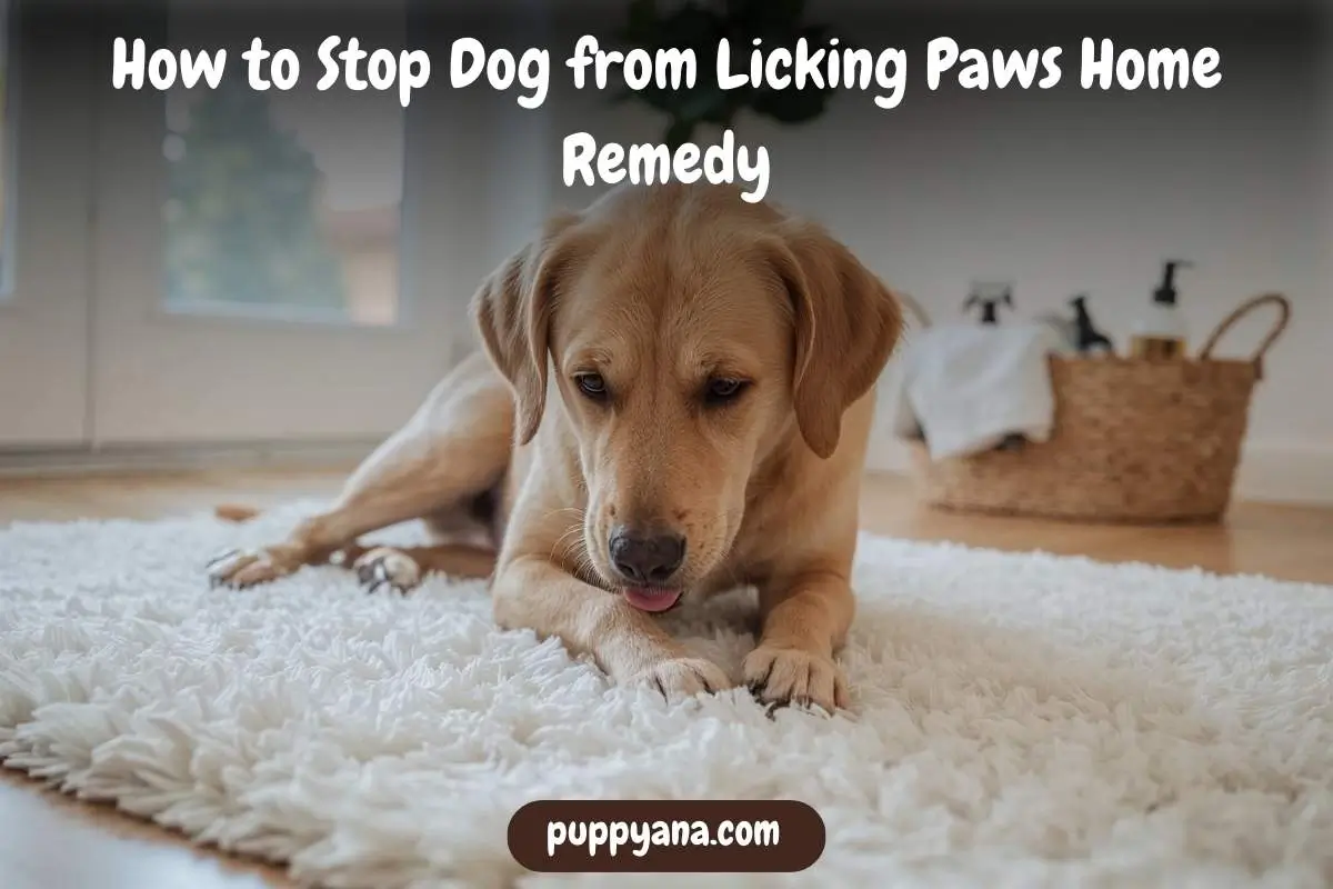 How to Stop Dog from Licking Paws Home Remedy