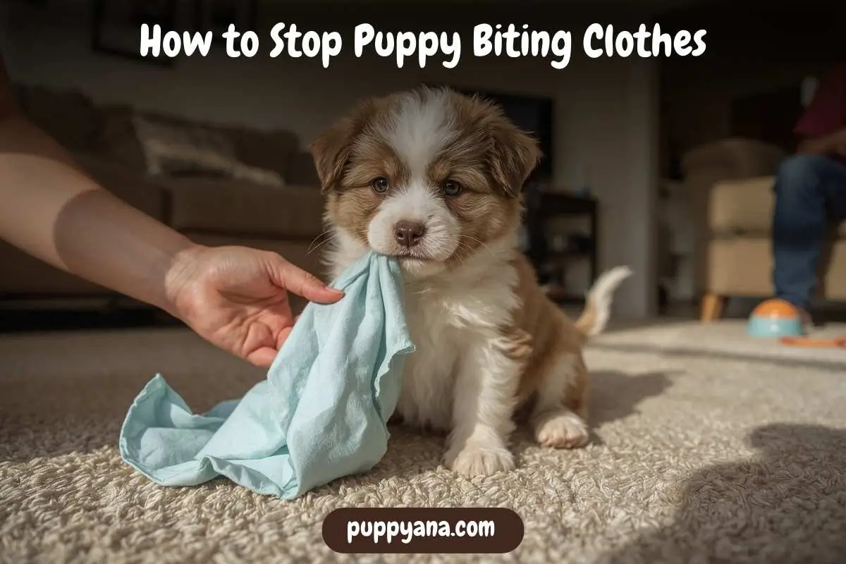 How to Stop Puppy Biting Clothes