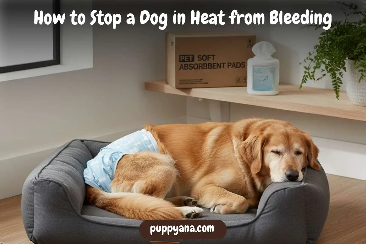 How to Stop a Dog in Heat from Bleeding