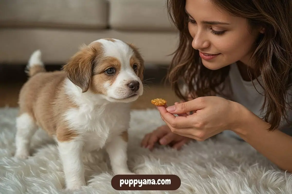 How to Teach a Puppy to Sit with Lure Into Position